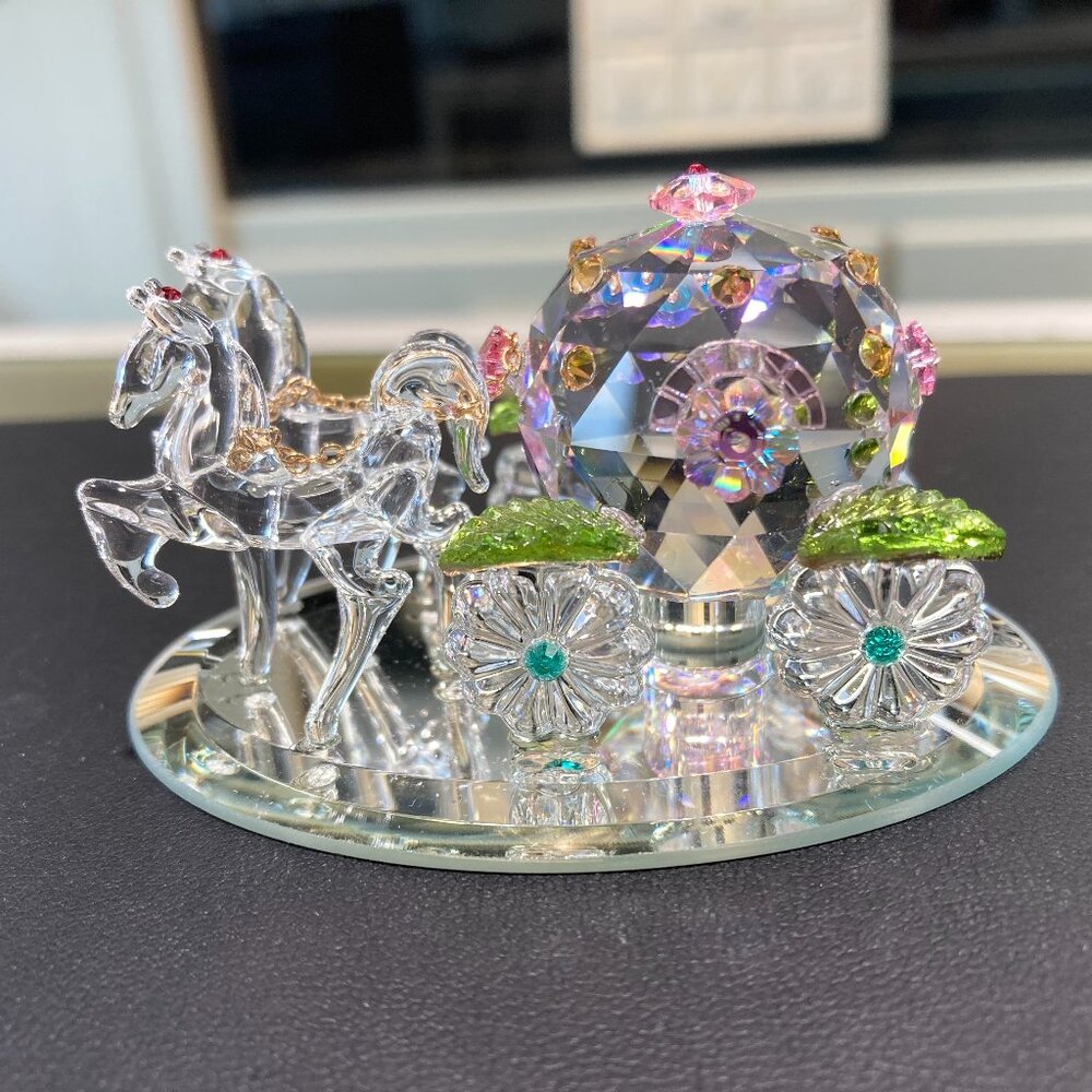 Fantasy Coach Crystal Figurine